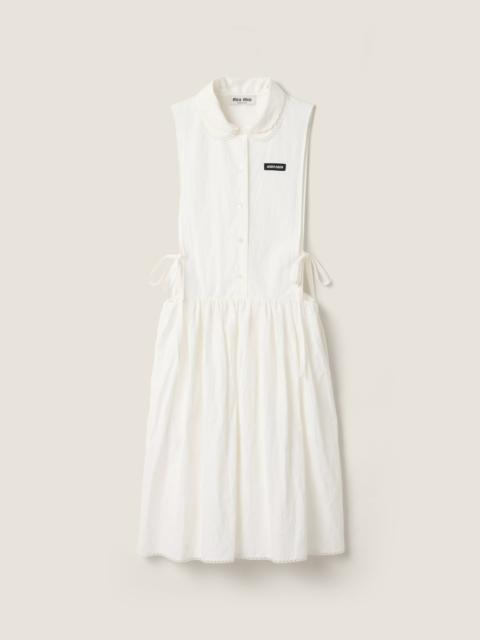Miu Miu Slubbed poplin dress
