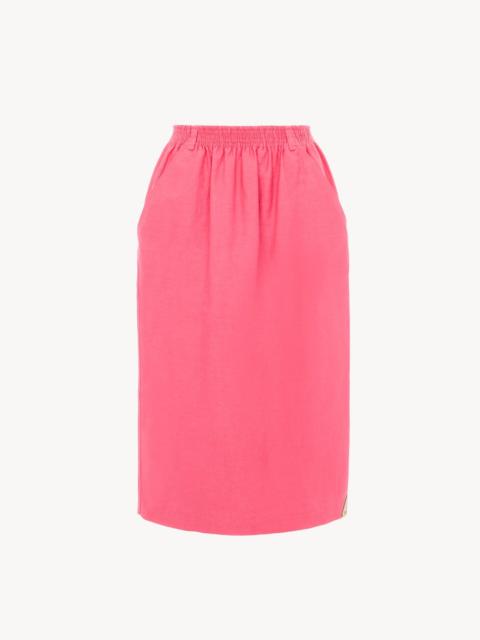 Chloé MIDI PENCIL SKIRT IN COTTON-MIX GABARDINE