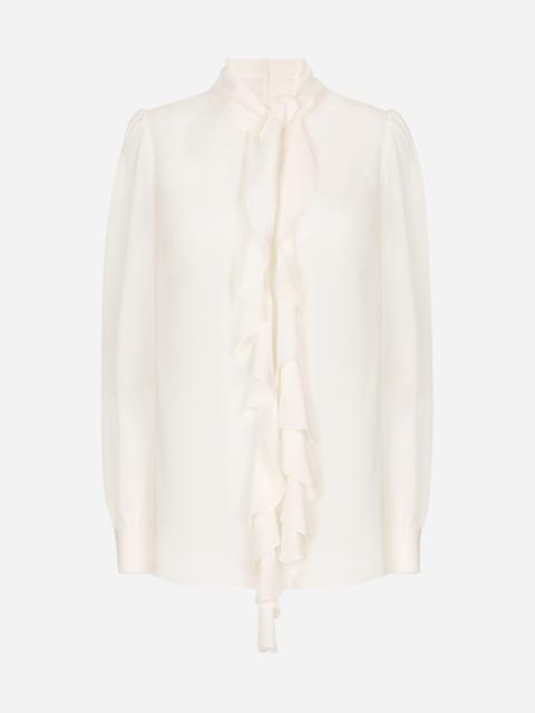 Dolce & Gabbana Georgette blouse with ruches