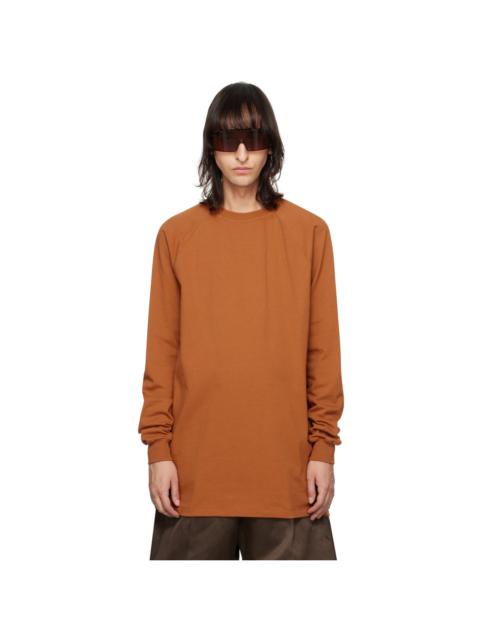 Rick Owens Orange Baseball Sweatshirt