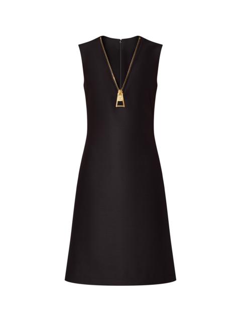 Louis Vuitton Zipper Neckline Dress
