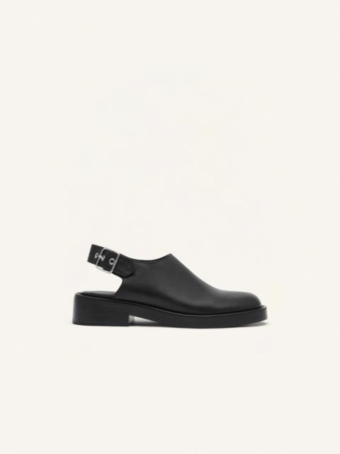 courrèges GOGO LEATHER CLOGS