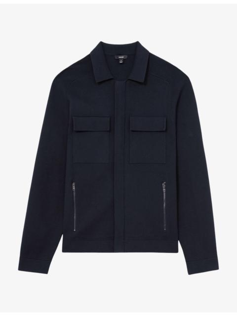 REISS Fleetwood Double-Pocket Knitted Jacket