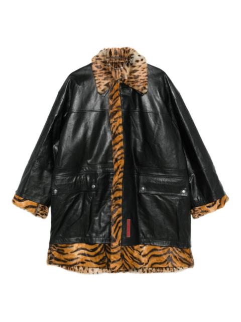 Martine Rose leather coat