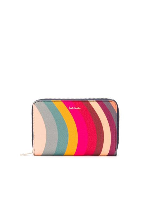 Paul Smith rainbow stripe leather wallet
