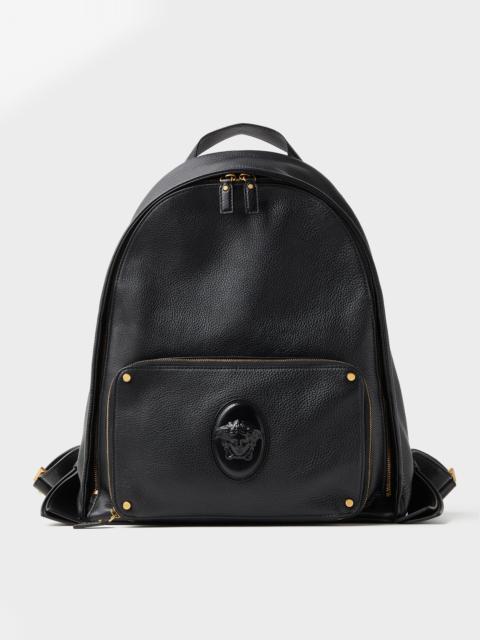 VERSACE Lou Leather Backpack