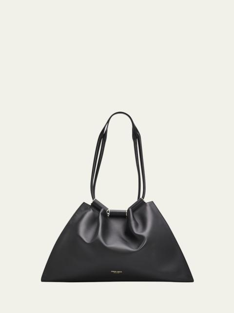 GIORGIO ARMANI Medium Lamb Leather Shopper Tote Bag