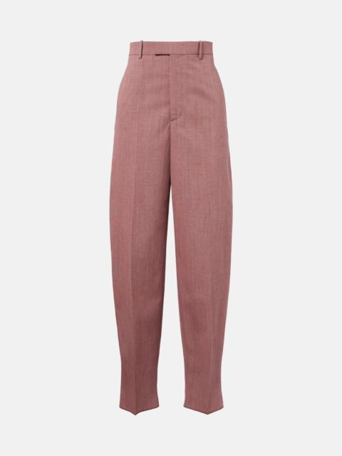 Bottega Veneta Wool and linen-blend tapered pants