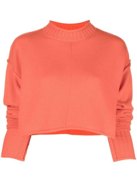 Sportmax ribbed-knit cropped jumper