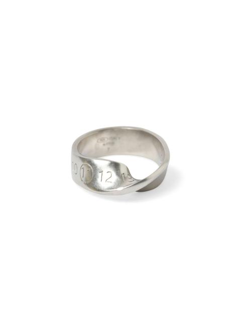 Maison Margiela Number Twist Ring in Silver