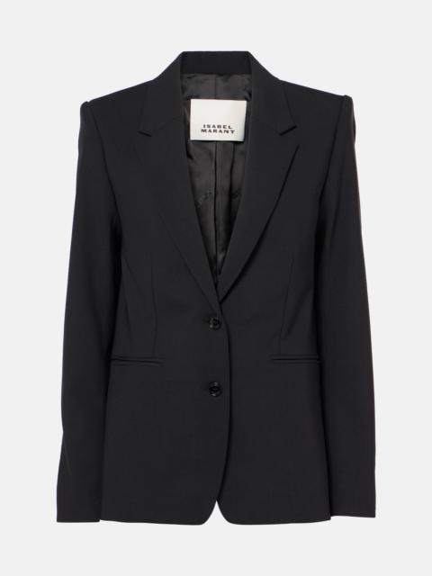 Isabel Marant Reva checked wool-blend blazer