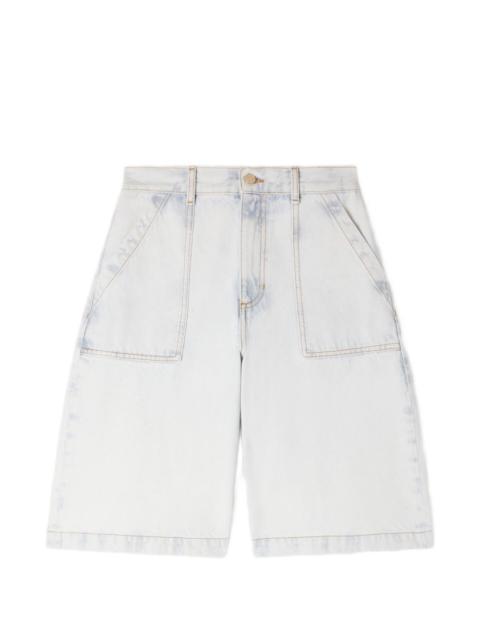 Sandro faded denim shorts
