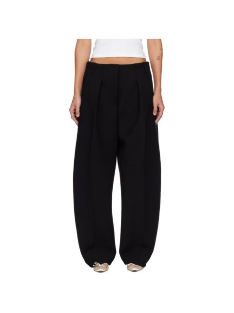 JACQUEMUS Black 'The Ovalo' Trousers