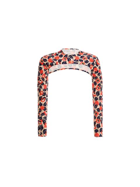 Agua by Agua Bendita Cactus Warana Azul Rash Guard Top