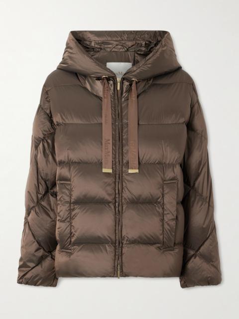 Max Mara The Cube Hooded Quilted Shell Down Jacket
