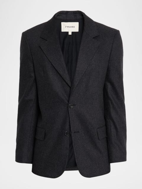FRAME Men's Cashmere-Blend Single-Breasted Blazer