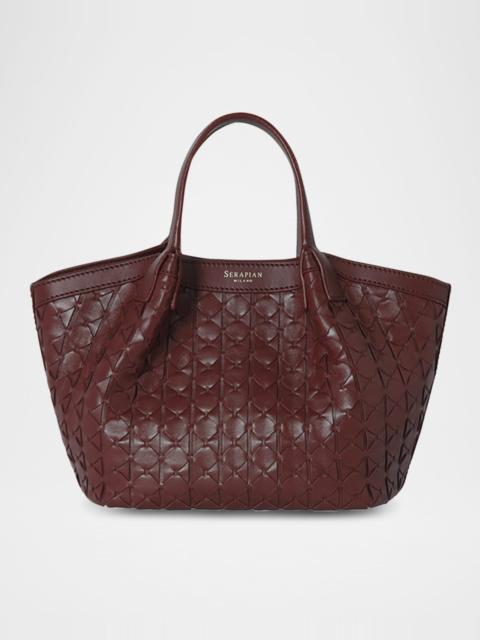 Serapian Secret Mini Mosaic Leather Top-Handle Bag