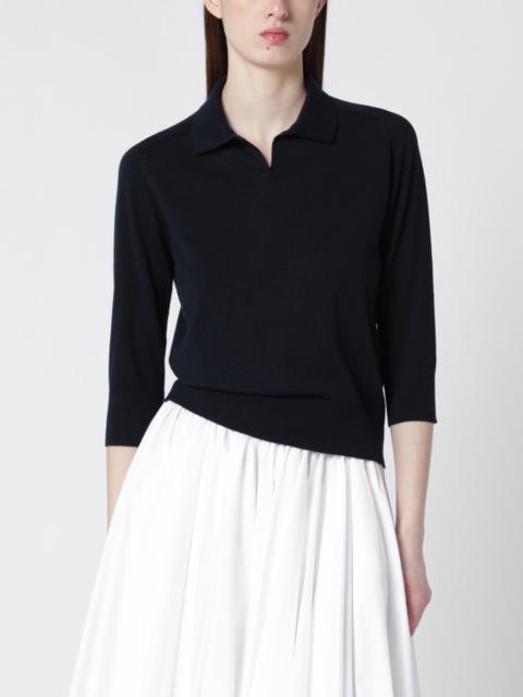 Loro Piana Navy cashmere polo