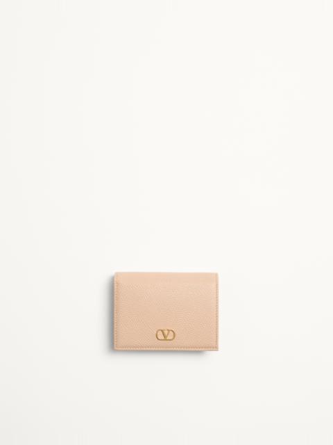 Valentino VLOGO SIGNATURE GRAINY CALFSKIN WALLET