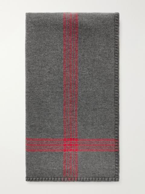 The Row Sosi Camel Hair-Blend Scarf Gray