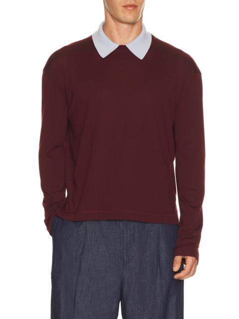 Jil Sander Long Sleeve Polo Jumper
