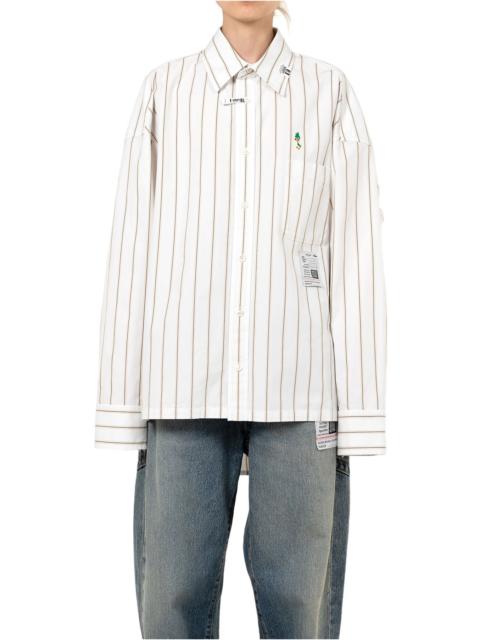Maison MIHARAYASUHIRO LEON Embroidery Stripe Shirt