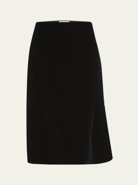 Serve Asymmetric Midi Skirt