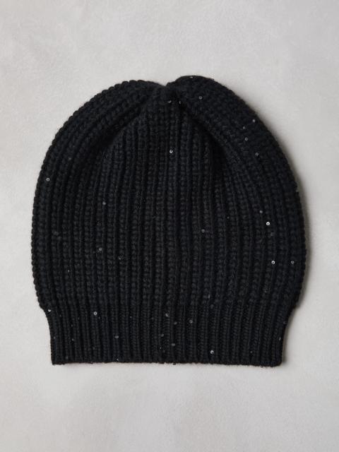 Cashmere and silk Diamond yarn beanie