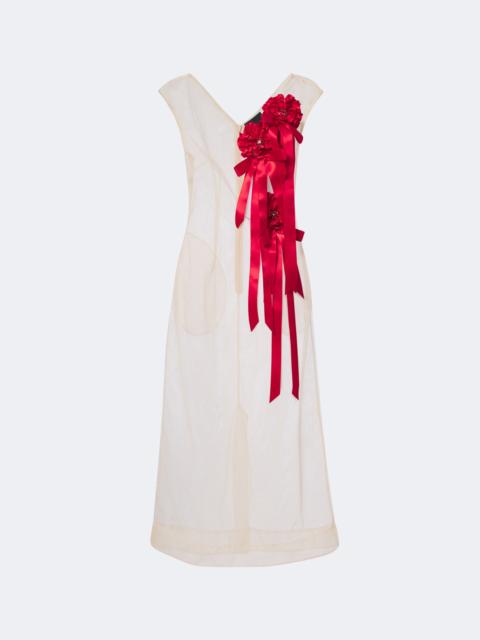 Simone Rocha Embellished floral-appliqué tulle midi dress