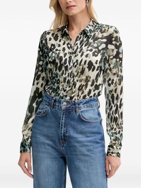 GUESS USA printed long-sleeve shirt