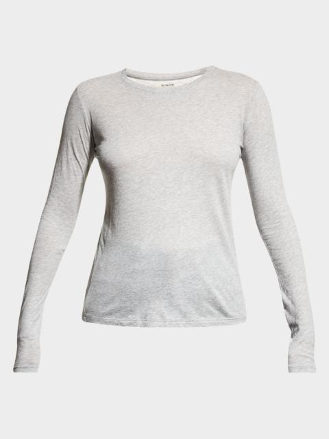 Vince Essential Long-Sleeve Crewneck Tee