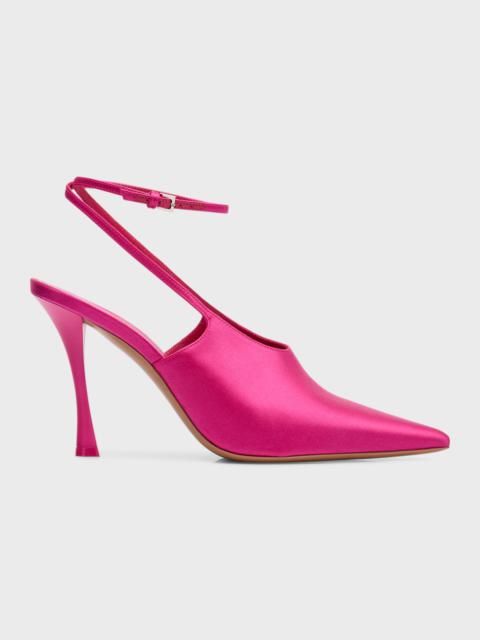 Show Satin Slingback Pumps