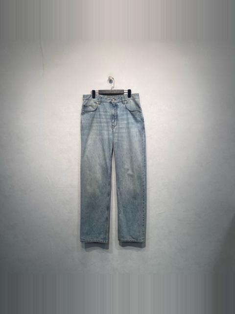 BALENCIAGA Balenciaga Solid-Color Distressed-Hem Jeans