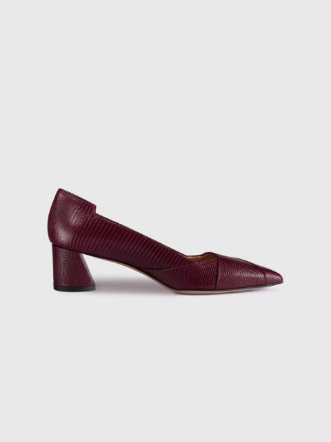 THE FOLD Saturnia Lizard-Embossed Leather Heels 45
