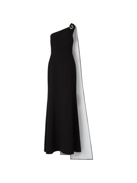 ROLAND MOURET asymmetric buckle gown