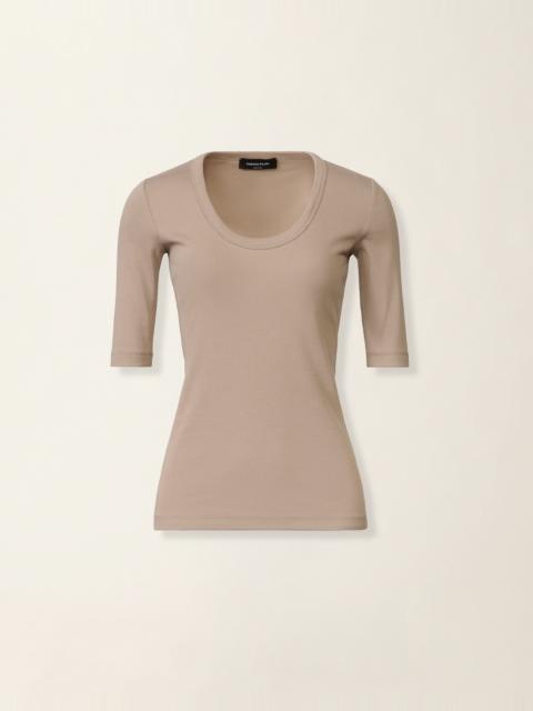 FABIANA FILIPPI Ribbed cotton jersey T-shirt