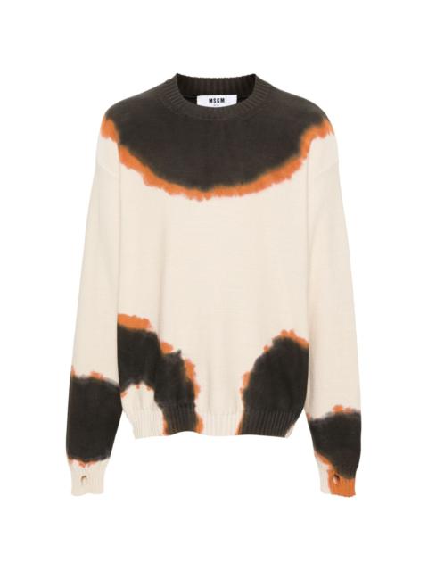 MSGM abstract-print knitted jumper