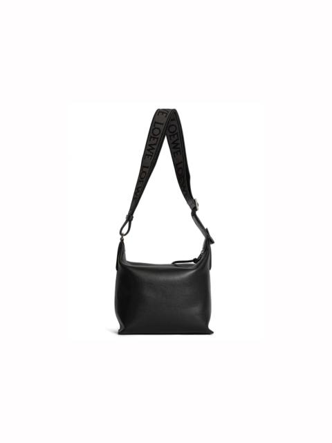 Loewe LOEWE Small Cubi Crossbody Bag In Supple Smooth Calfskin and Jacquard Black