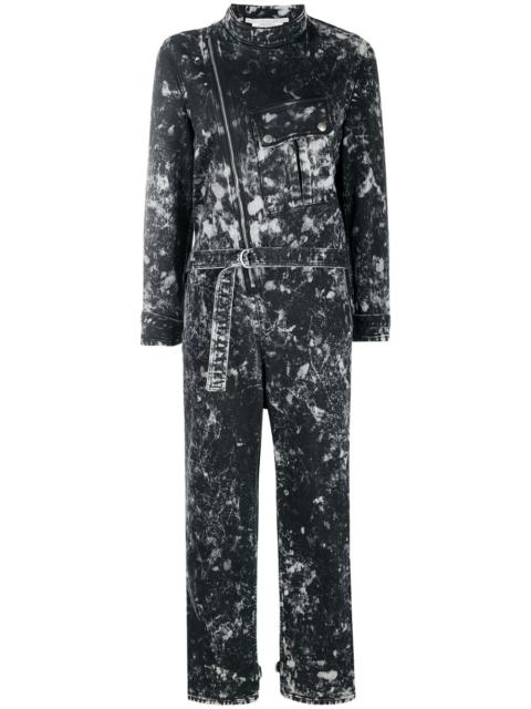 Stella McCartney Holly galaxy-wash denim jumpsuit