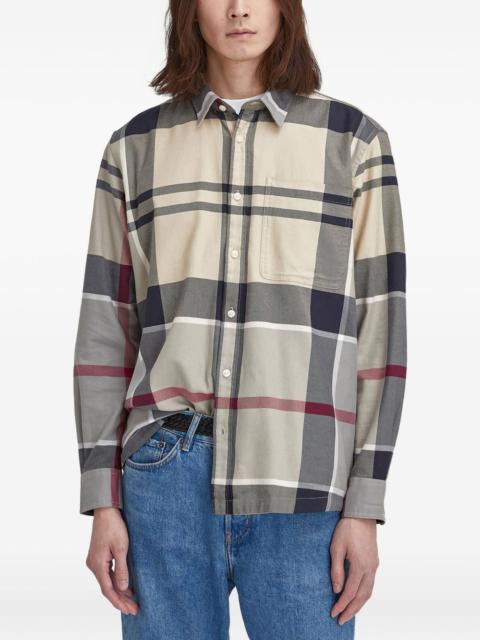 Barbour plaid pocket shirt