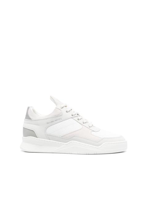 panelled low-top sneakers