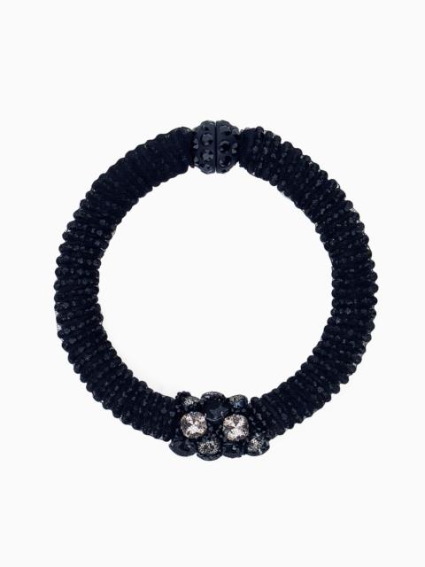 GIORGIO ARMANI MULTISTRAND RESIN AND GLASS NECKLACE