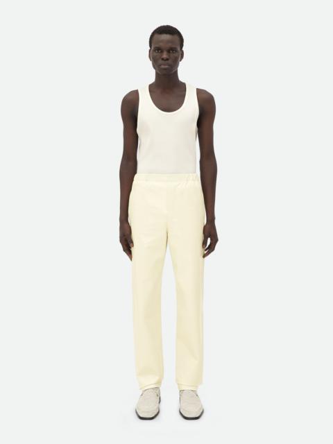 Bottega Veneta Shiny Leather Elasticated Trousers