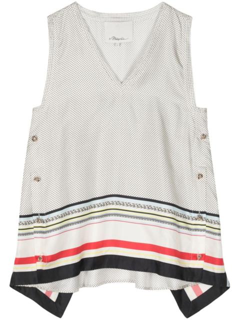 3.1 Phillip Lim NY Liberty sleeveless silk top