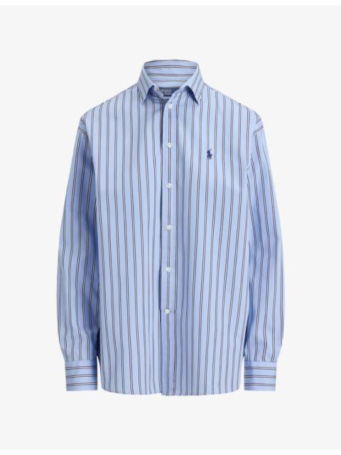 Polo Ralph Lauren Striped Brand-Embroidered Cotton Shirt