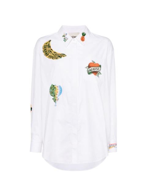 ALÉMAIS embroidered long-sleeve shirt