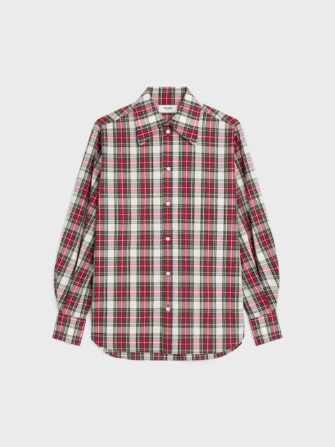 CELINE shirt IN tartan cotton