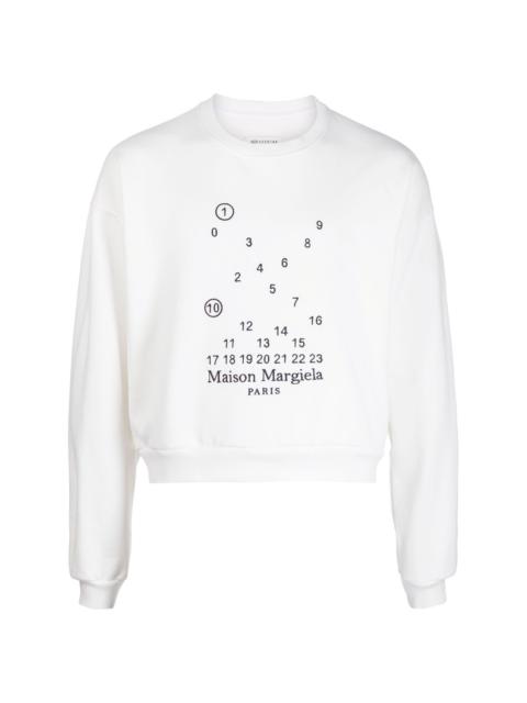 Maison Margiela graphic-print cotton sweatshirt