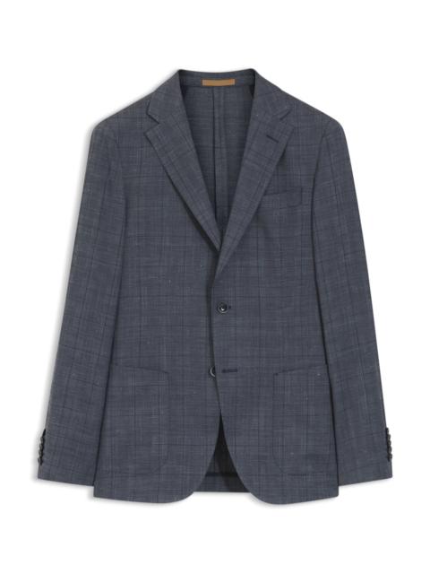 BOSS SLIM-FIT JACKET IN VIRGIN WOOL, SILK AND LINEN