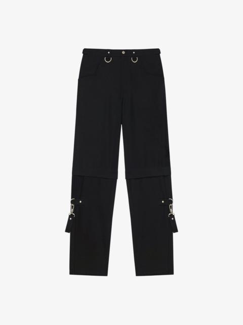 TWO IN ONE DETACHABLE PANTS IN WOOL WITH SUSPENDERS